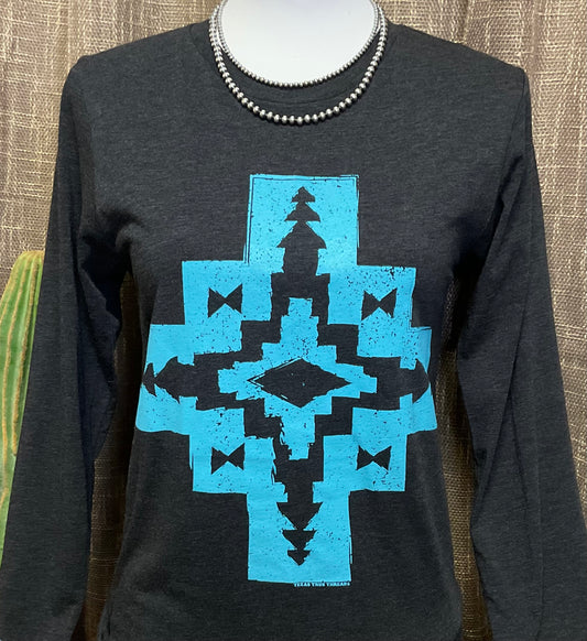 Mara Aztec Long Sleeve Tee