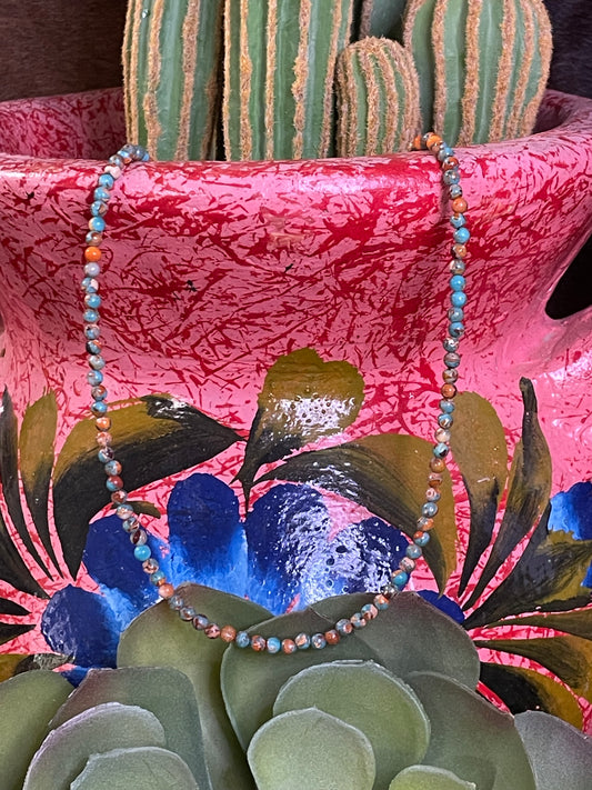 Navajo Pearl Gemstone Necklace