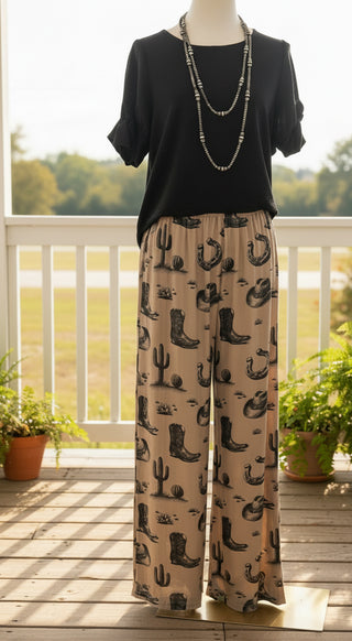 Boot Scootin’ Wide Leg Pants