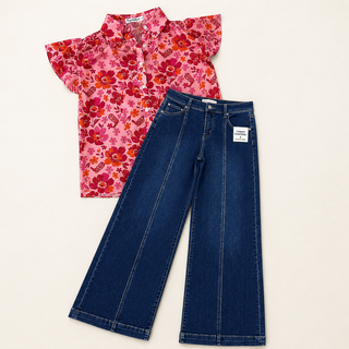 Risen Main Street Wide Leg Jeans