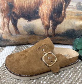 Corky's Distracted Faux Suede Clogs