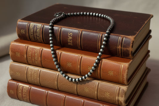 16 inch 6mm sterling silver pearl necklace classic western heirloom jewelry Dirt Road Dolls Boutique