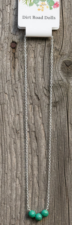 Inez Sterling & Turquoise Necklace