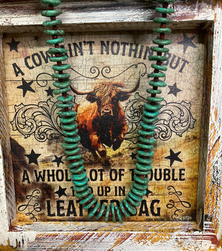 bold turquoise statement necklace western style jewelry