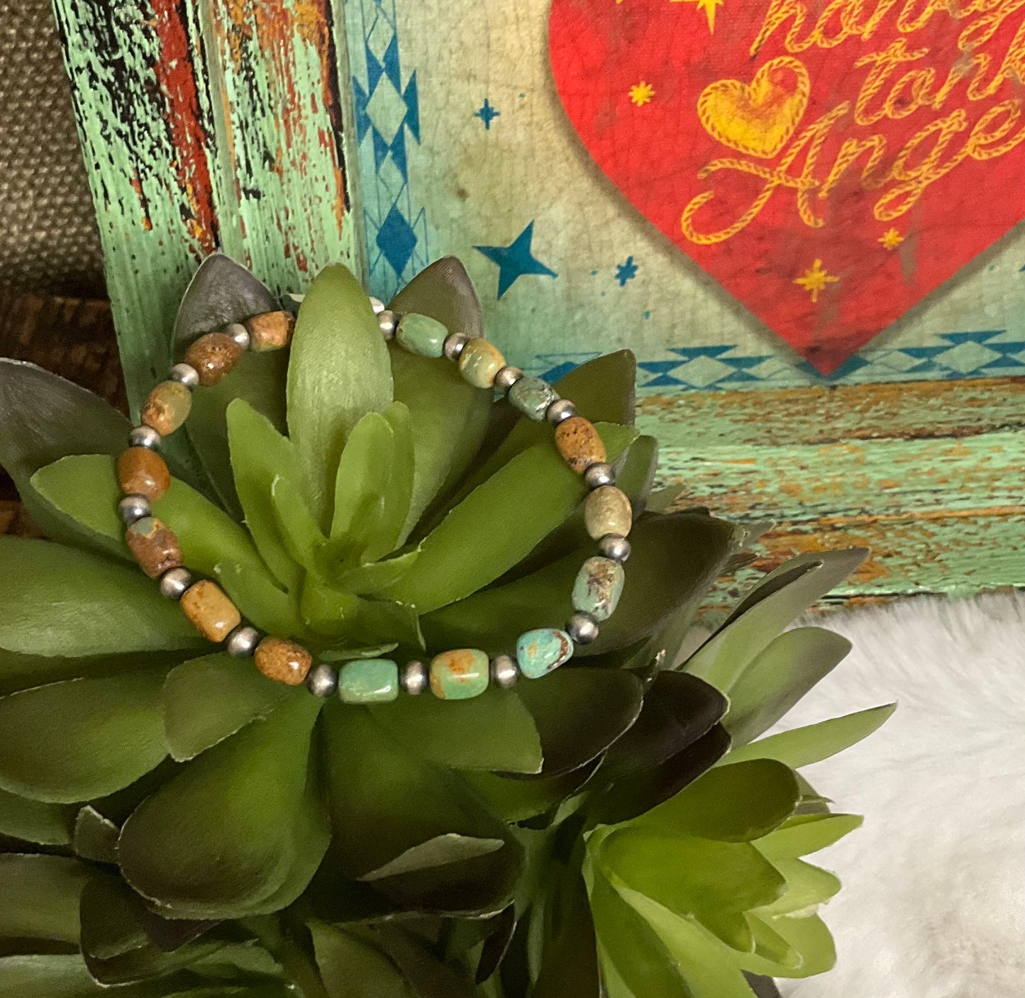 Sabine Turquoise Stretch Bracelet