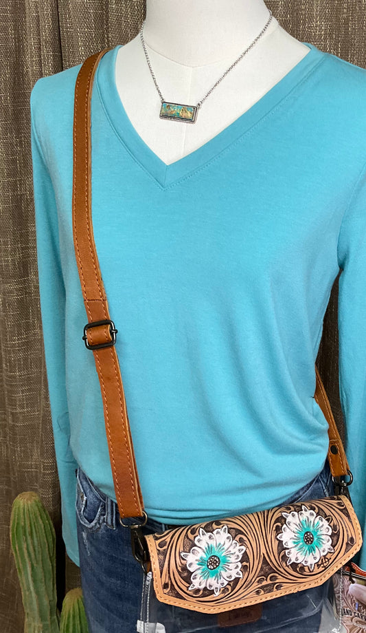 Long Sleeve V Neck Top