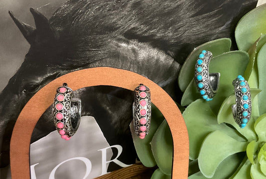 Stagecoach Hoop Earrings