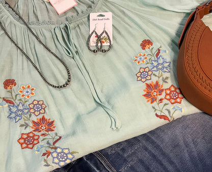 Joy Embroidered Top