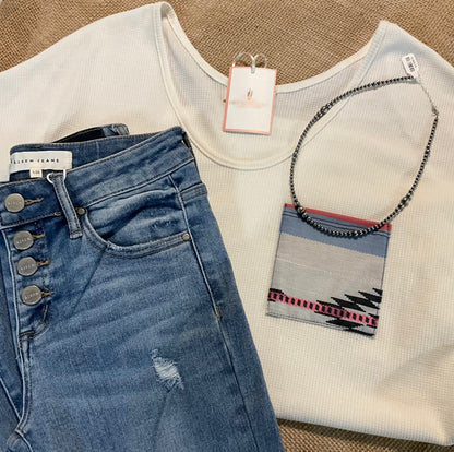 Sasha Aztec Pocket Top