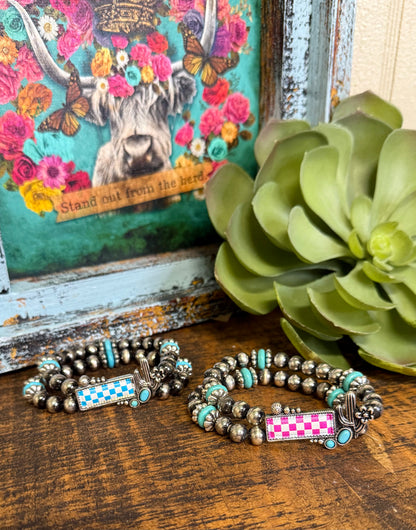 Cactus Check Bracelet