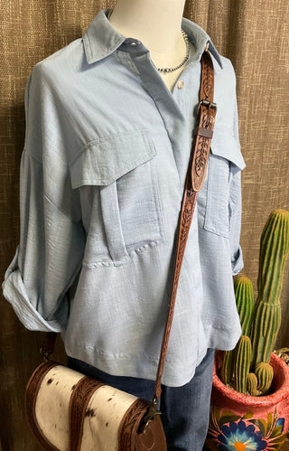 Michaela Button Up Top