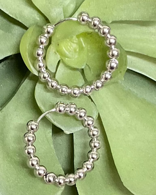 Ever White Gold Dipped Hoops