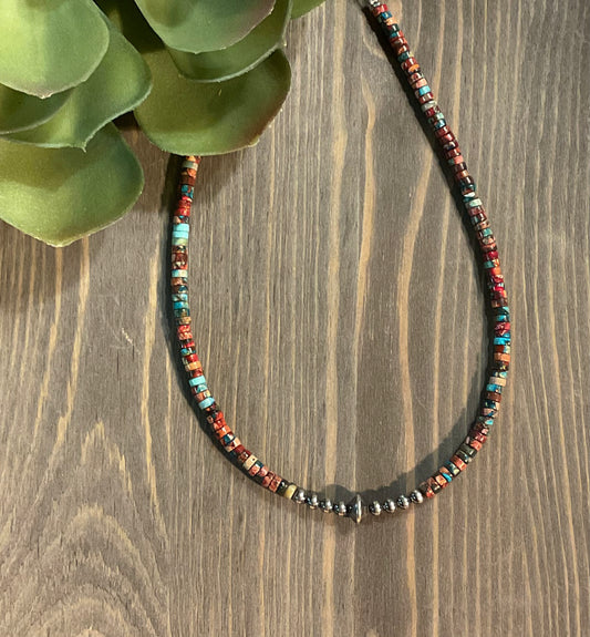 Dahlia Pearl Sterling Choker