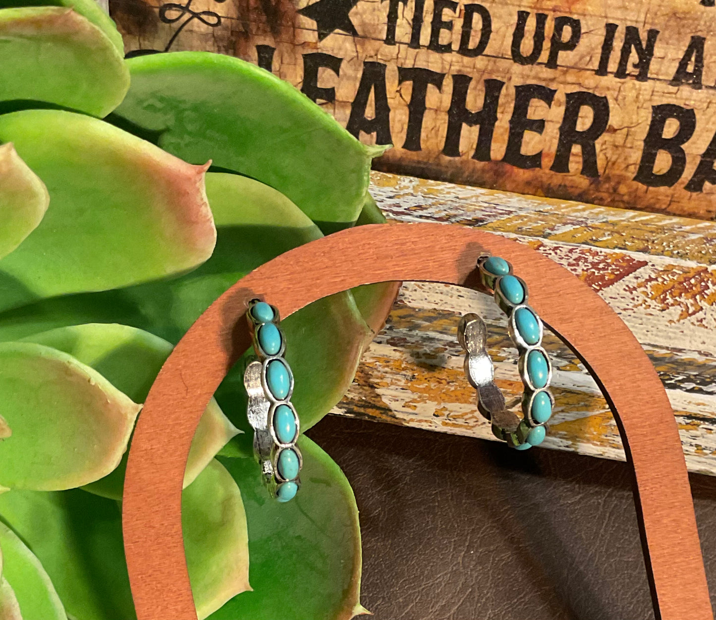 Rimrock Turquoise Hoop Earrings