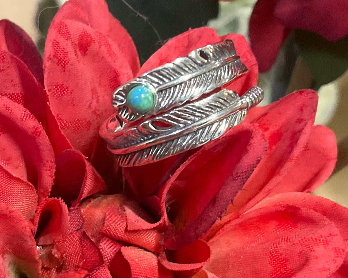 Feathered Flirt Sterling Ring