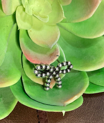 Beaded Bow Adjustable Ring