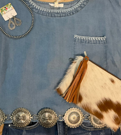 Liv Chambray Top