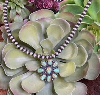 Green Stone Concho Necklace