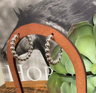 Ever White Gold Dipped Hoops