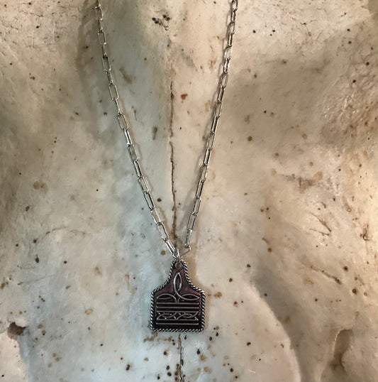 Taylor Boot Stitch Necklace