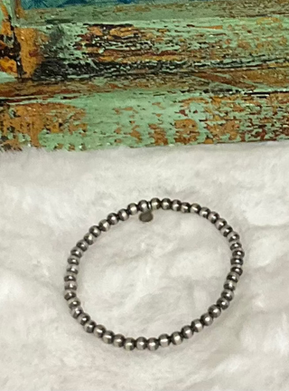 Santo Sterling Stretch Bracelet