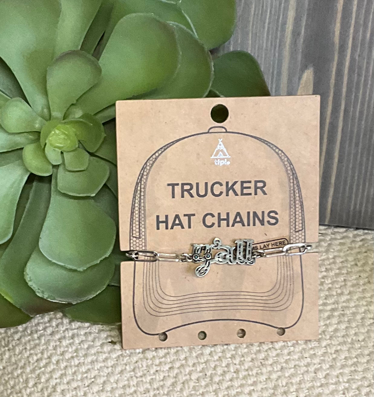 Cowgirl Crown Trucker Hat Chain