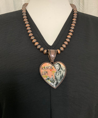 Ranch Life Large Bead Necklace