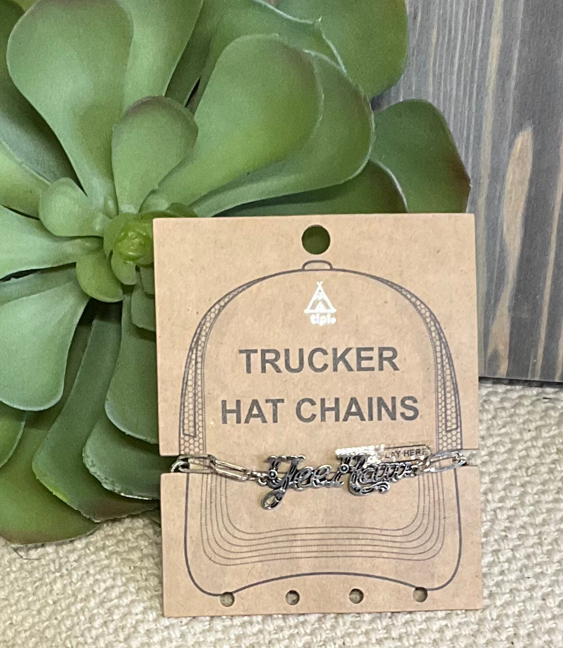 Cowgirl Crown Trucker Hat Chain