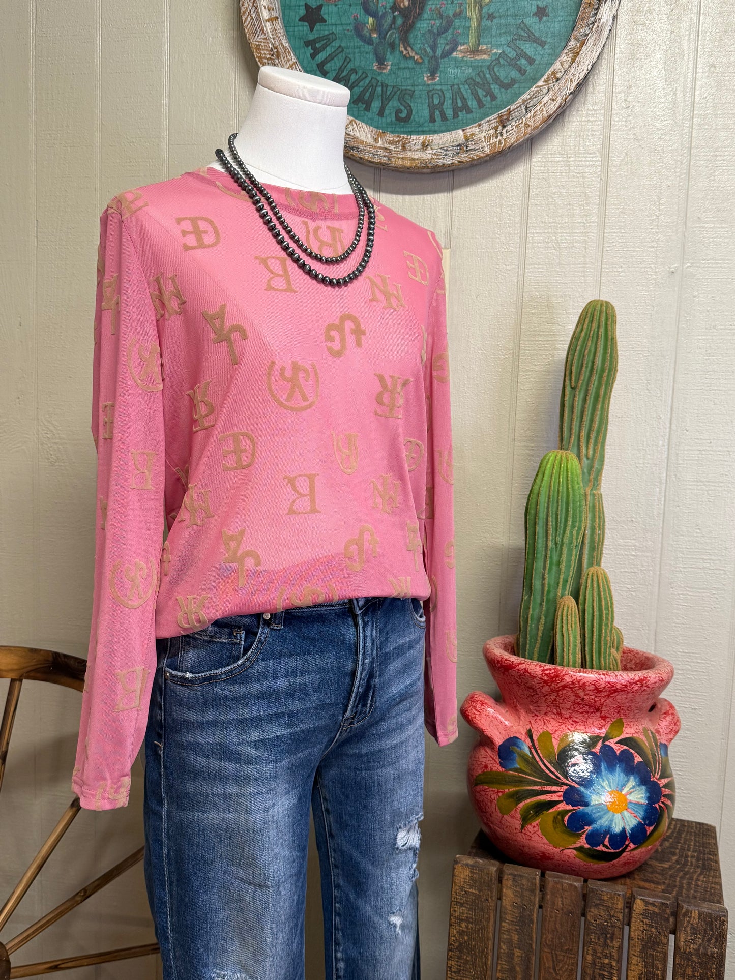 Brandin’ Iron Mesh Top