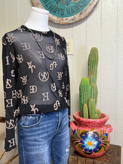 Brandin’ Iron Mesh Top