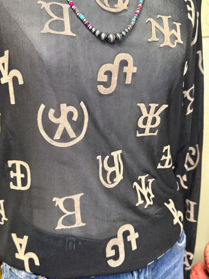 Brandin’ Iron Mesh Top