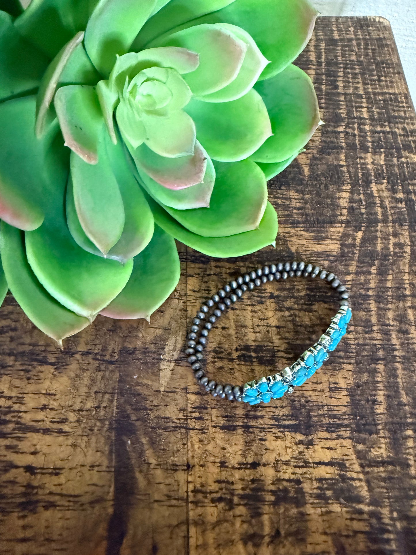 Turquoise Bloom Bracelet