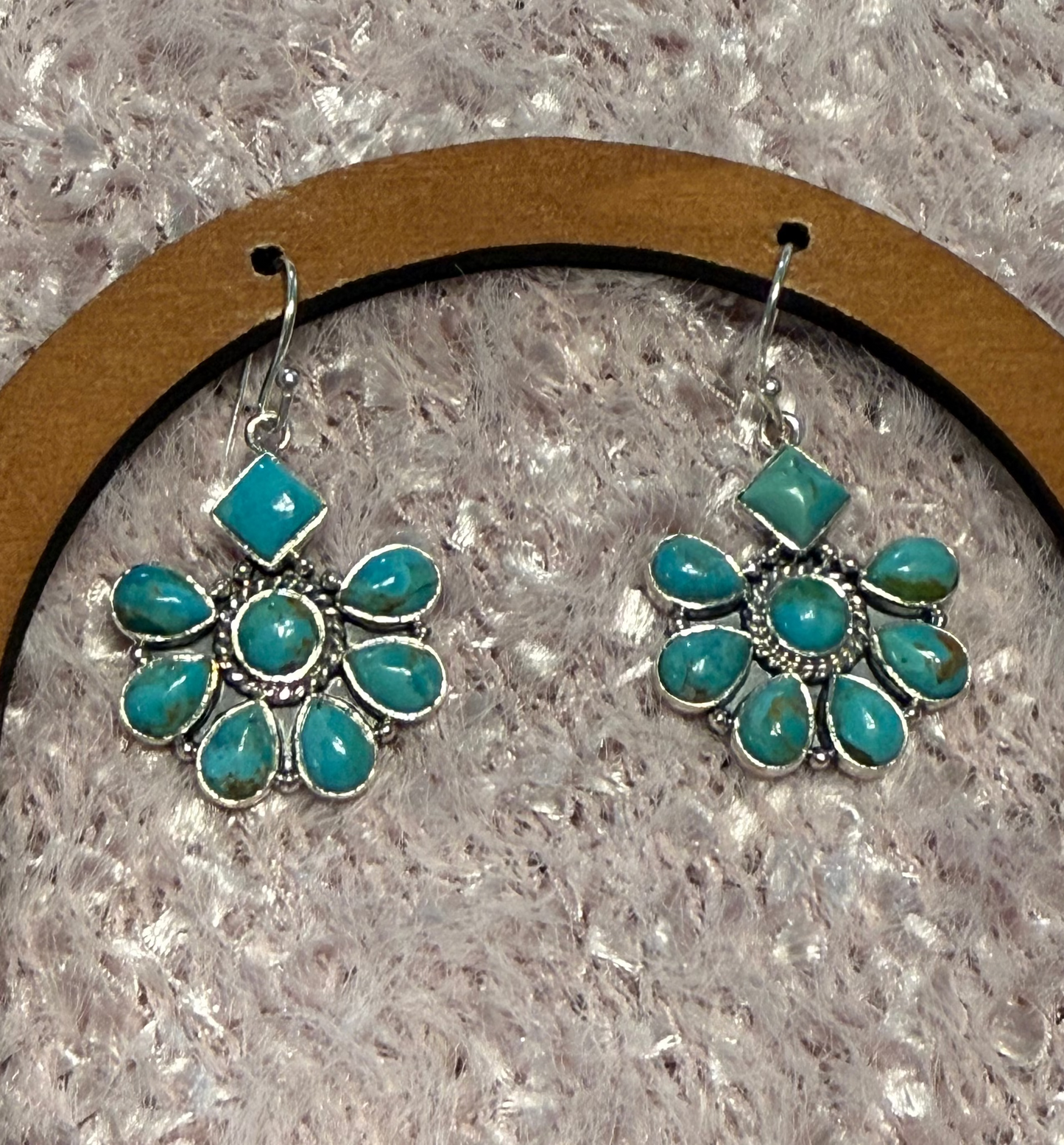 Frontier Bloom Turquoise Earrings