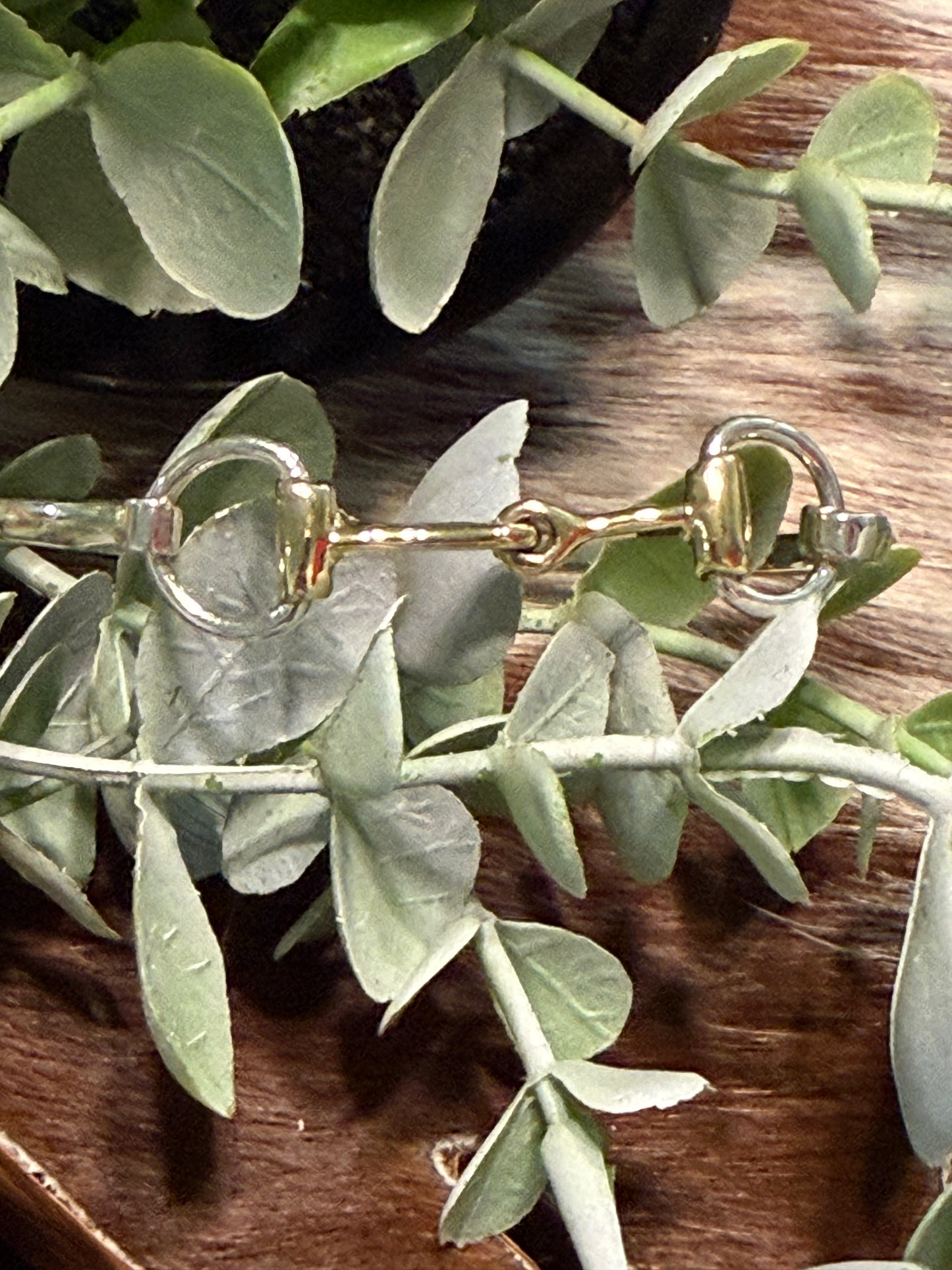 Snaffle Silver Clasp Bangle