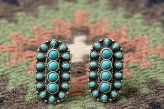 Desert Bloom Oval Earrings