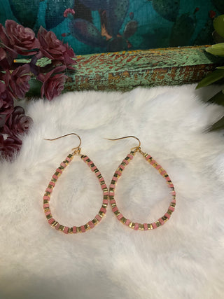 Marcy Beaded Teardrop Earrings