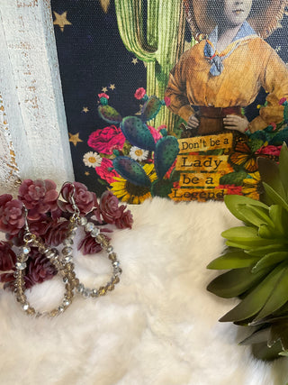 Crystal Queen Beaded Earrings