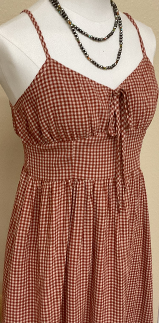 Sweet Meadow Gingham Maxi Dress