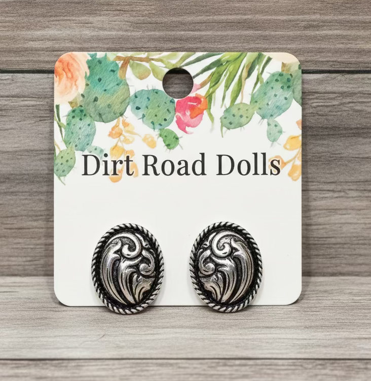 Tooled Treasure Studs