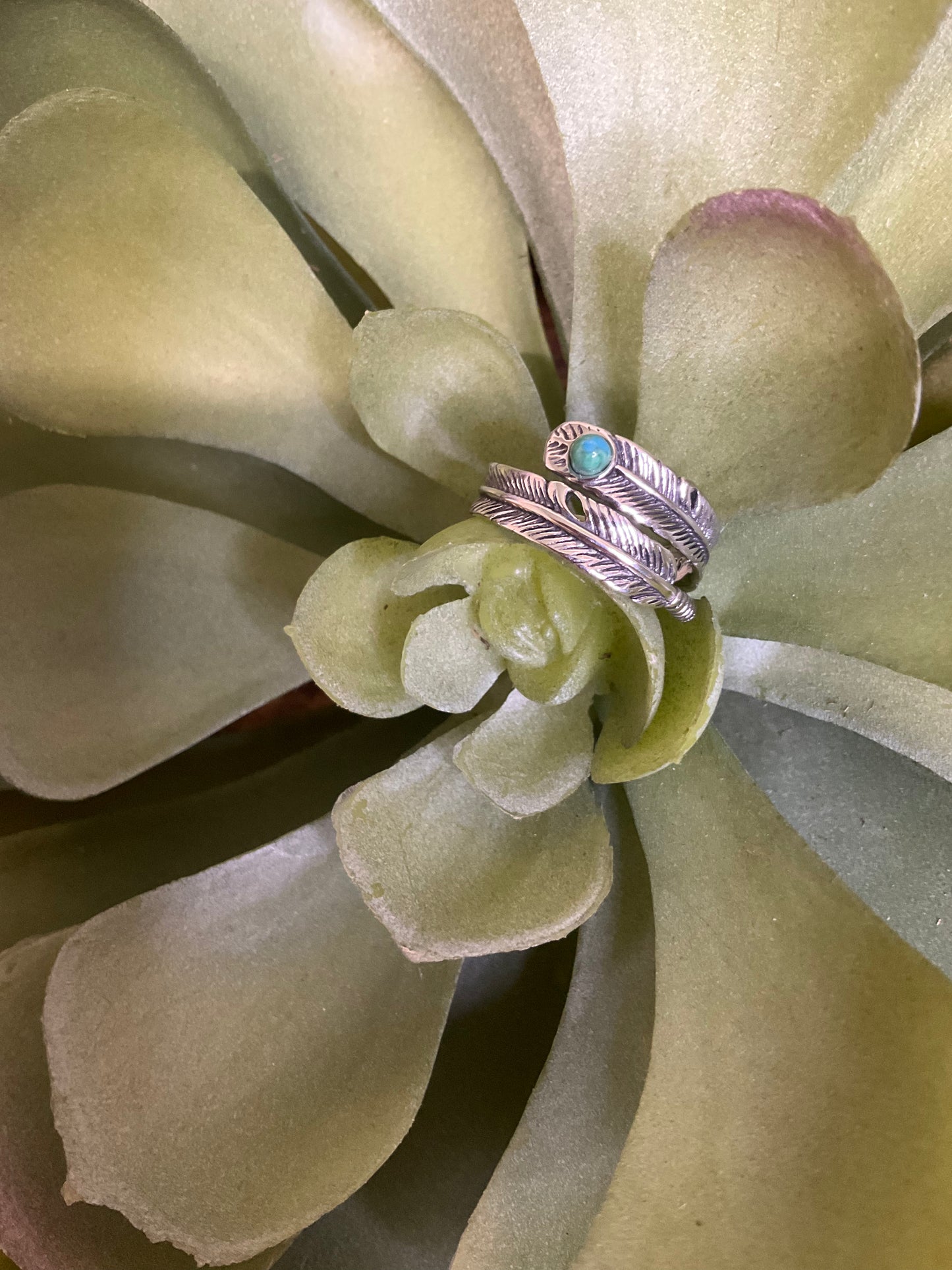 Feathered Flirt Sterling Ring