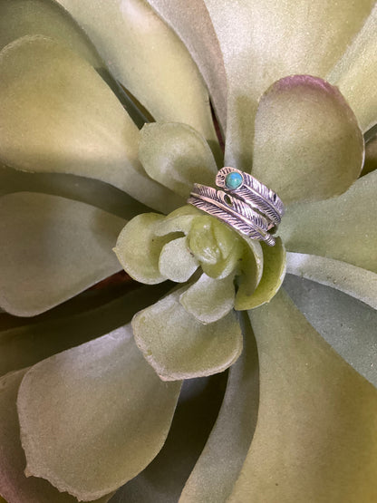 Feathered Flirt Sterling Ring