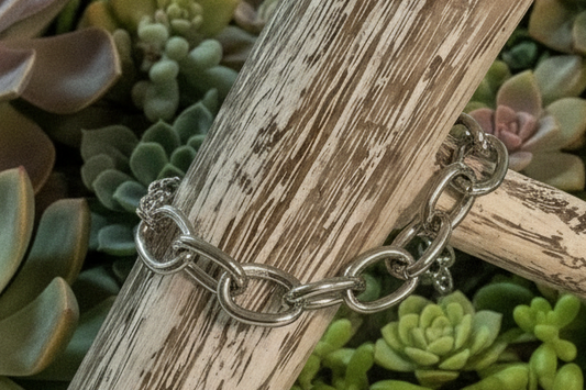 Silver Range Link Bracelet