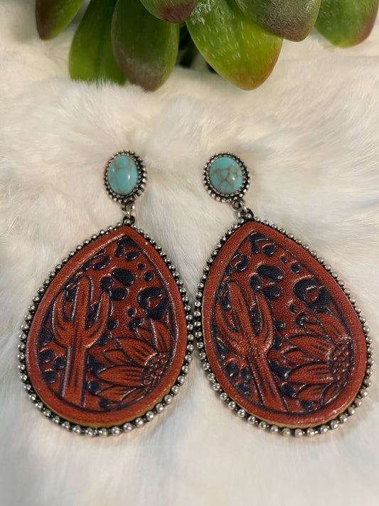 Riggin' Leather Earrings