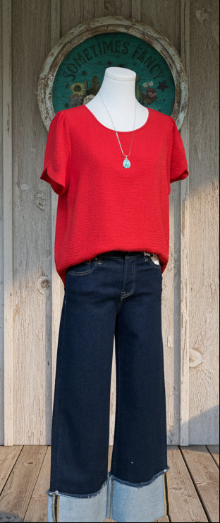 Simply Sweet Scallop Top