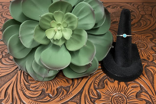 Little Blue Sterling Ring