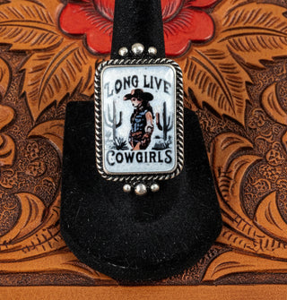 Long Live Cowgirls Adjustable Ring