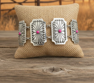 Pink Revival Concho Bracelet