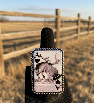 Ride the Ace Adjustable Ring