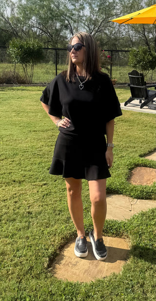 Ruffle Hem Skort