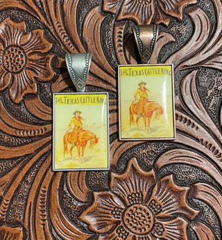 Texas Cattle King Vintage Pendant